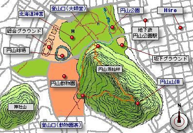 �~�R���ӂ̒n�}